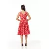 Robe swing rouge flamant rose