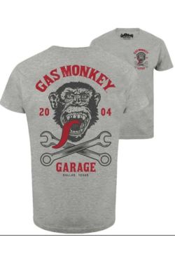 Tee shirt Gas monkey gris