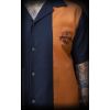 Chemise rockabilly orange 4 aces