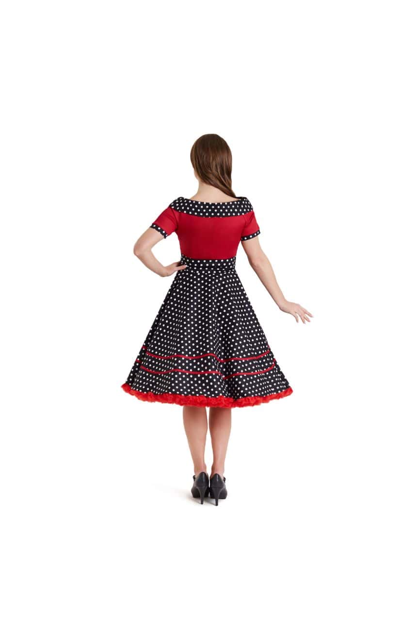 Robe rockabilly col bateau