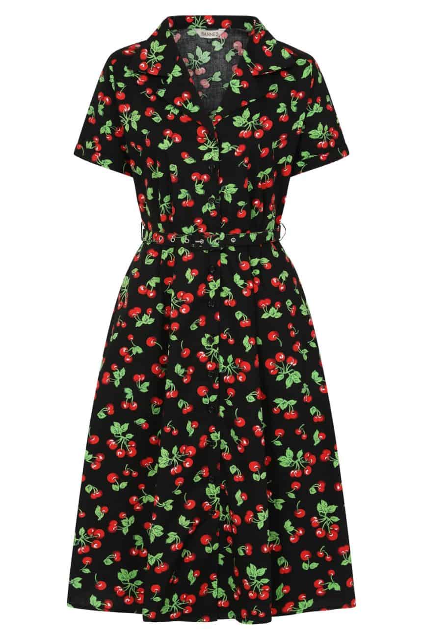 Robe rockabilly cerise