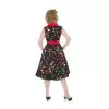 Robe a fleur taille haute retro