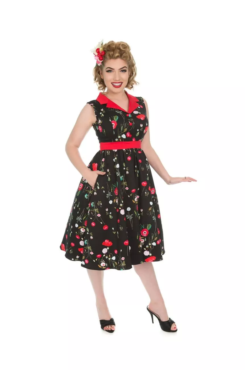 Robe a fleur taille haute - Hearts and roses