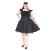 Robe swing a pois grande taille