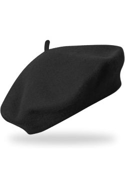 Beret Basque noir en laine