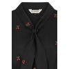 Blouse noire imprimé cerise