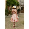 Robe hearts and roses motif placé fleur