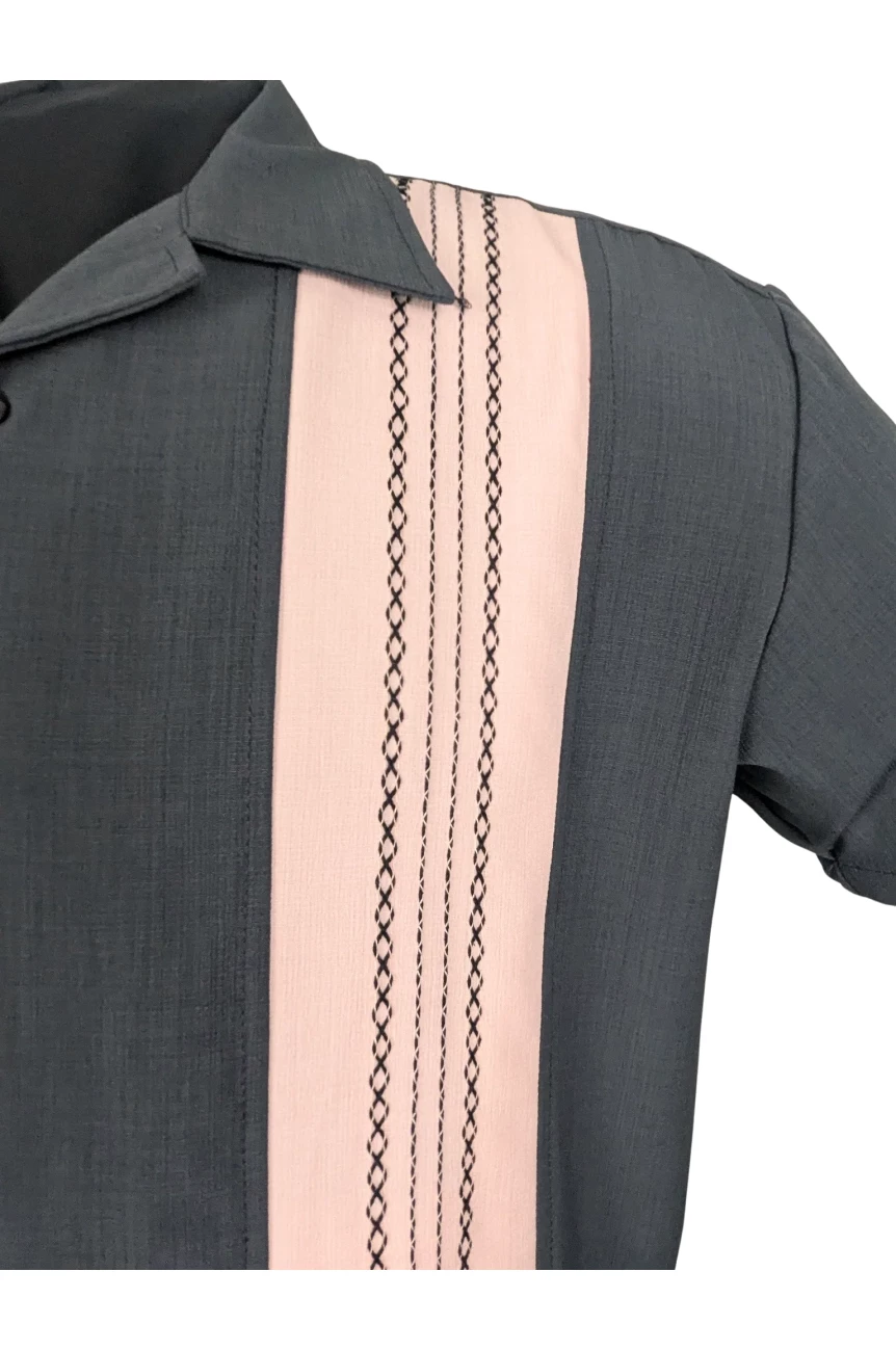 Chemise rockabilly rose
