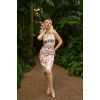 Robe crayon rétro a fleur