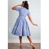 Robe années 50 vichy bleue Miss Candyfloss