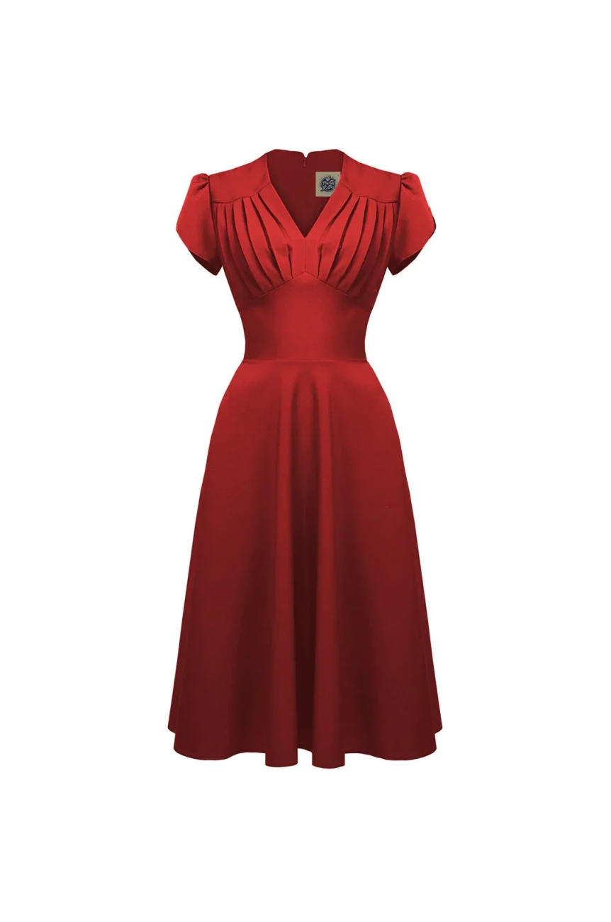 Robe retro rouge Pretty retro
