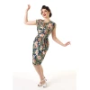 Robe légère rétro motif tropical Pretty Retro