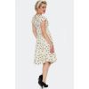 Robe écrue pois