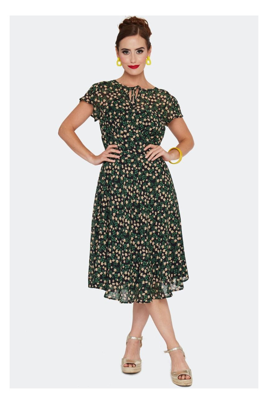 Robe fleurie legere retro