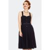 Robe pin-up noire broderie anglaise