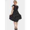 Robe a pois noire légère