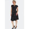 Robe a pois noire légère