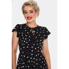 Robe a pois noire légère
