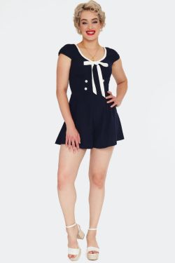 Combishort marin pin-up