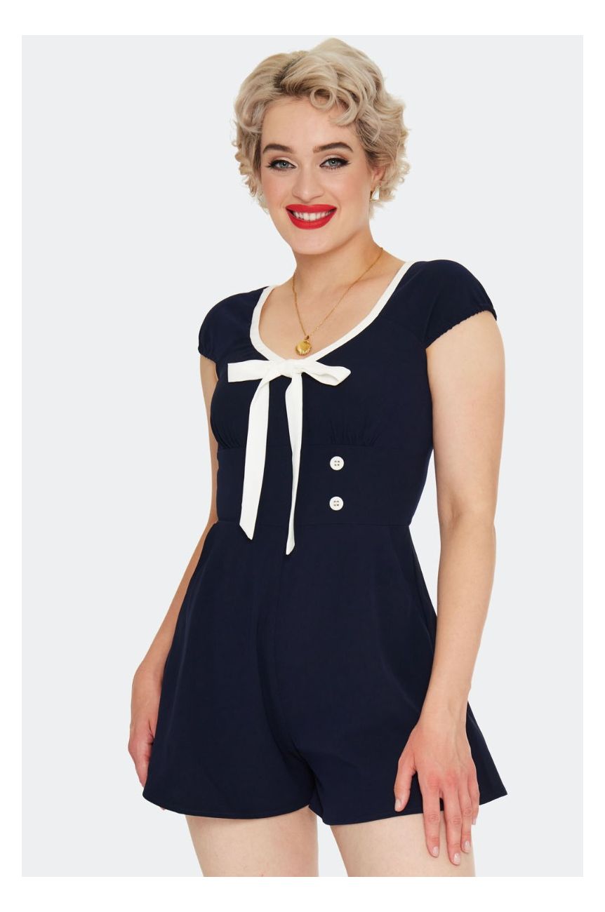 Combishort marin pin-up 
