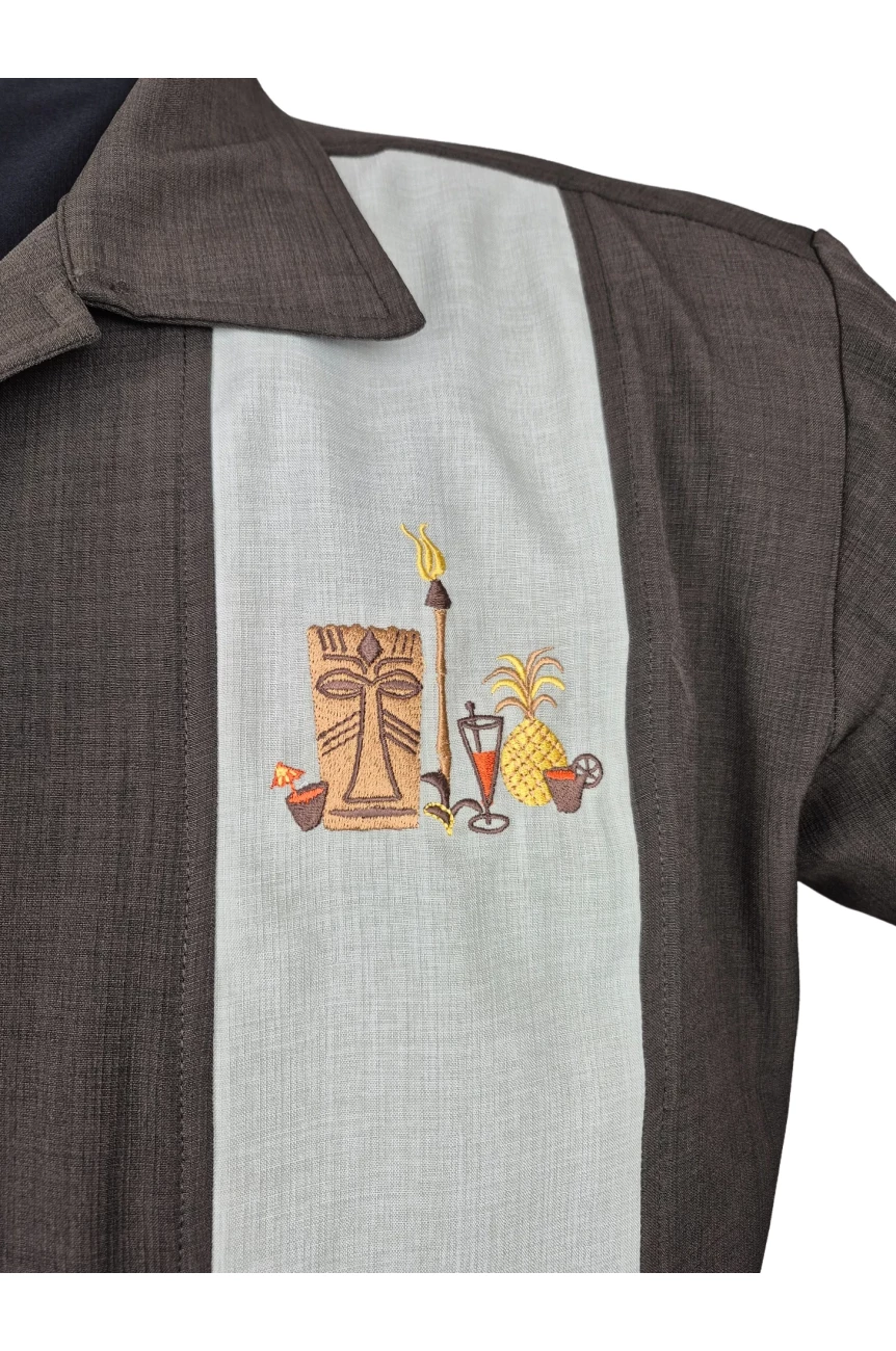 Chemise rétro tiki rockabilly Steady