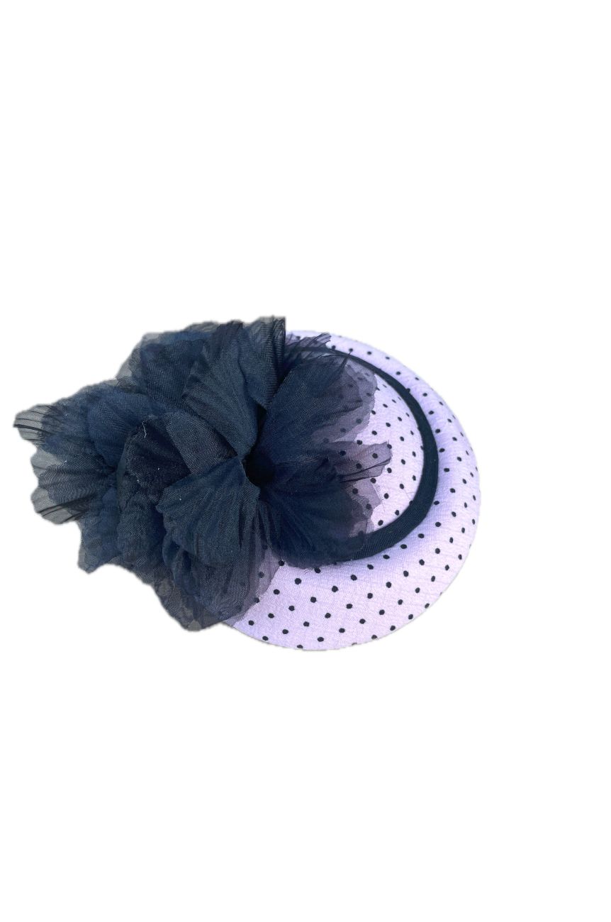 Bibi rose a pois noirs