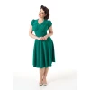 Robe pin-up verte années 40