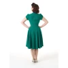 Robe pin-up verte années 40