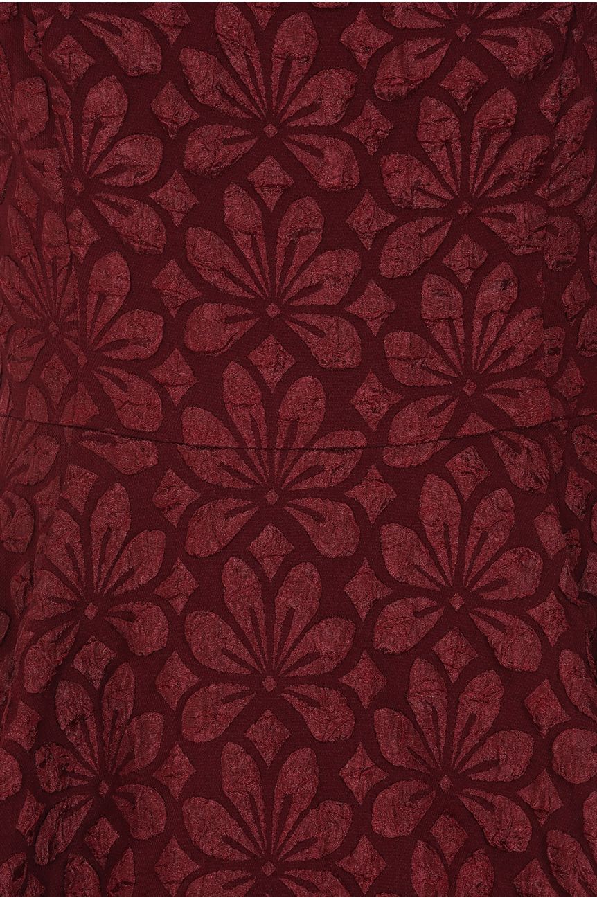Robe + bolero bordeaux