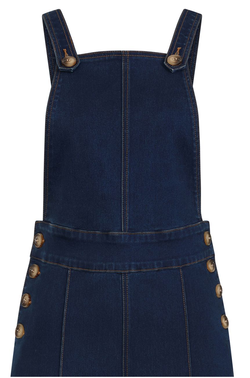 Cotte jean retro femme