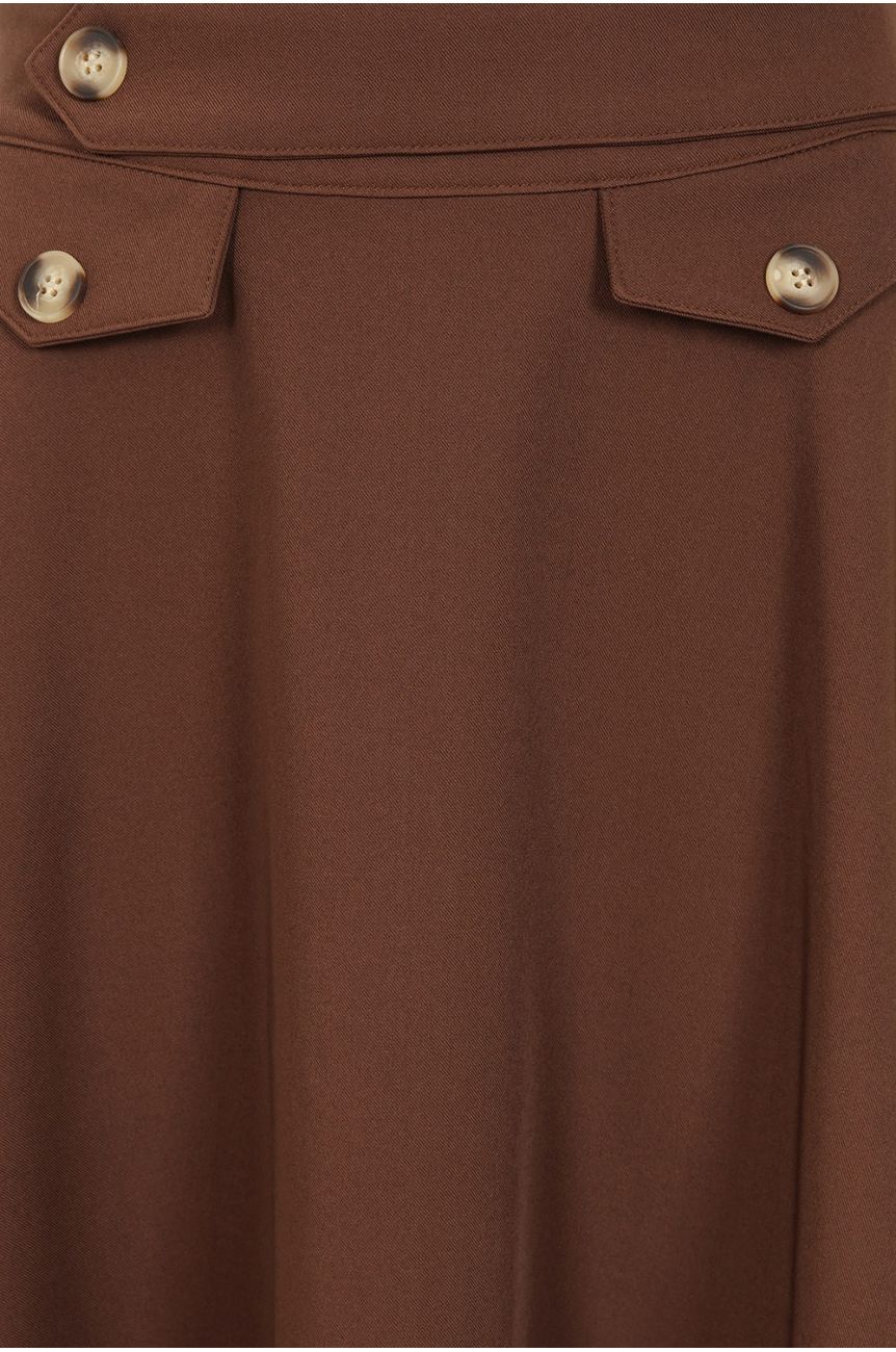 Jupe marron retro