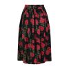 Jupe évasée Banned fleurs style rétro