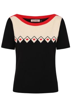 Pull rockabilly manches courtes
