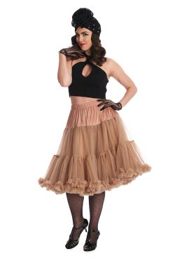 Jupon beige pour robe vintage