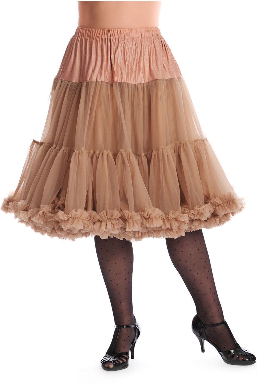 Jupon beige année 50 long