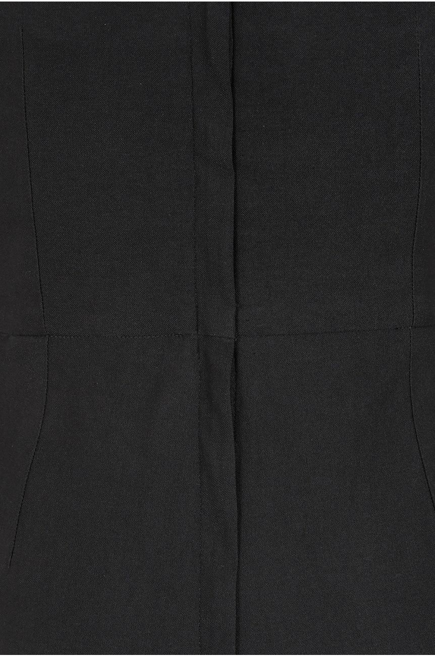 Combinaison cocktail noire bustier coeur pampilles ajustee vintage spectaculaire