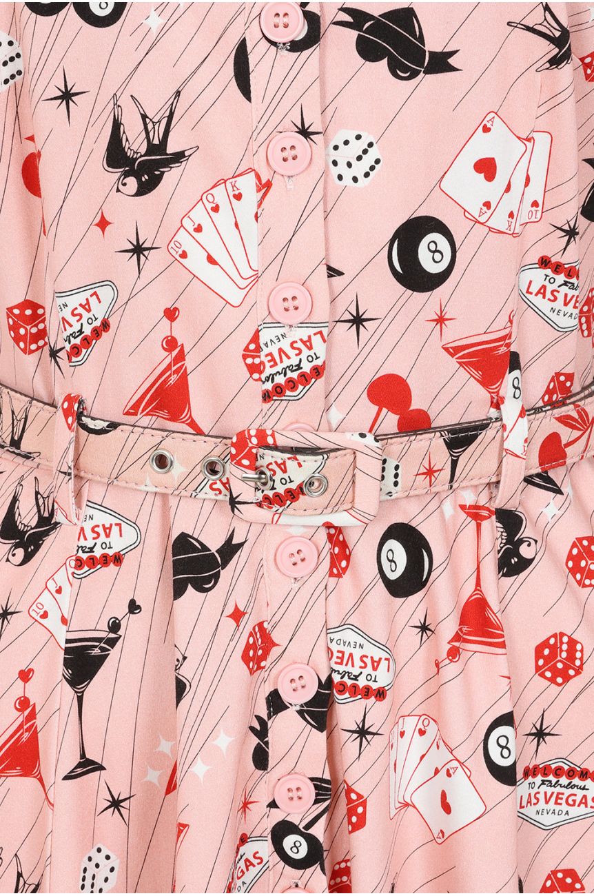 Robe imprimé Las Vegas Banned retro