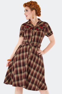 Robe Voodoo Vixen western marron
