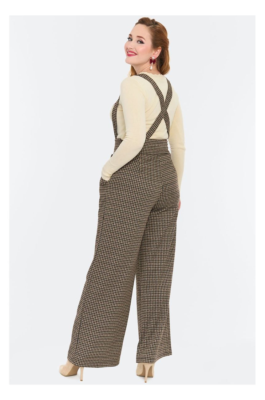 Pantalon retro année 50-50 large a bretelles voodoo vixen