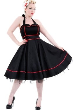 Robe sailor rockabilly noire